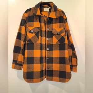 RD Style Plaid Jacket in Orange and Black